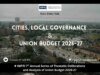 Cities, Local Governance And The Union Budget 2026–27 4 2