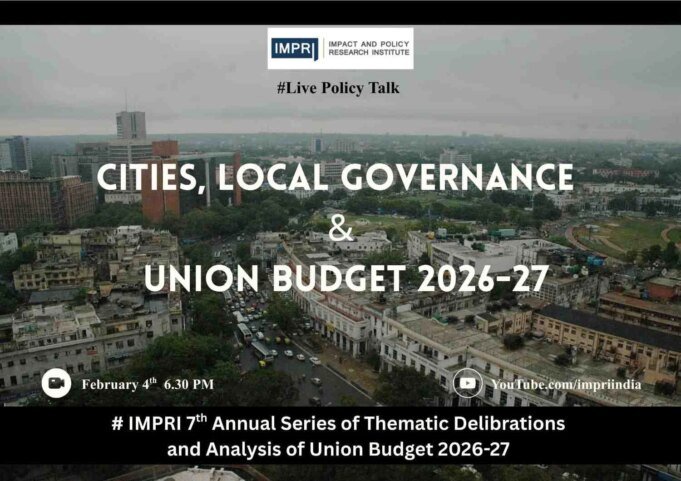 Cities, Local Governance And The Union Budget 2026–27 4 2