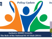 Inclusive MSME Growth: The Role Of The National SC-ST Hub (2016) – IMPRI Impact And Policy Research Institute National