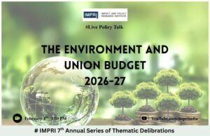 The Environment And The Union Budget 2026–27 The Environment And The Union Budget 2026–27