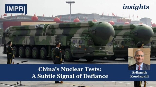 China's Nuclear Tests: A Subtle Signal Of Defiance