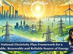 The National Electricity Plan Framework For A Sustainable, Renewable And Reliable Source Of Energy NATIONAL ELECTRICITY PLAN