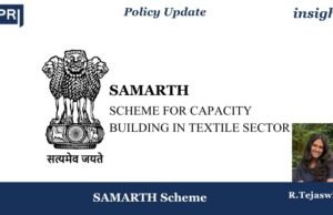 SAMARTH SCHEME – IMPRI Policy Update SAMARTH SCHEME - IMPRI Policy Update