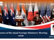 Outcomes Of The QUAD Foreign Ministers’ Meeting 2026 – %si QUAD