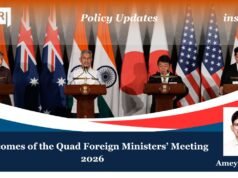 Outcomes Of The QUAD Foreign Ministers’ Meeting 2026 – %si QUAD
