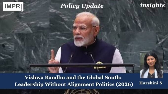 Vishwa Bandhu And The Global South: Leadership Without Alignment Politics (2026) vishwa