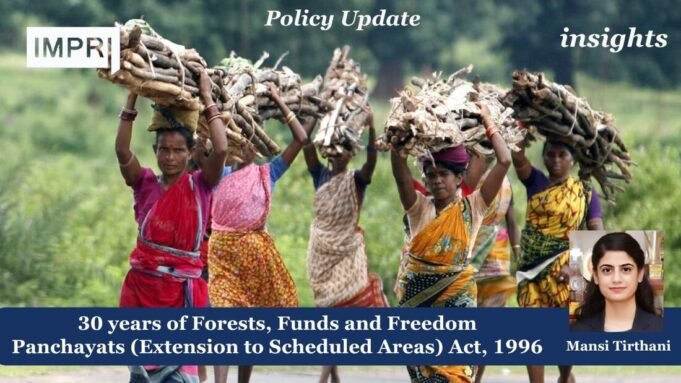 30 Years Of Forests, Funds And Freedom Panchayats (Extension To Scheduled Areas) Act, 1996 mansi poster 2 optimized 200