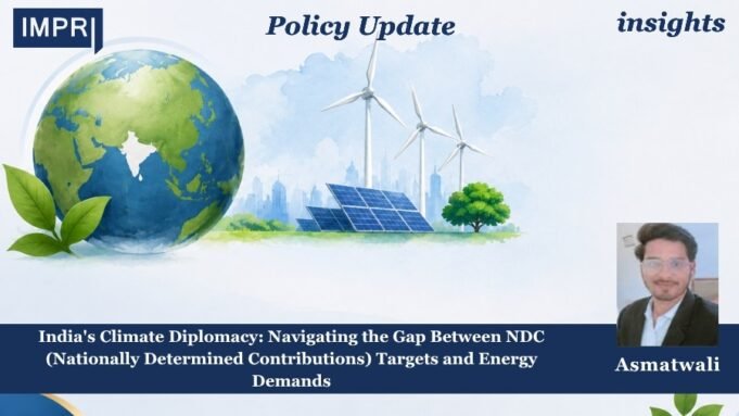 India’s Climate Diplomacy: Navigating The Gap Between NDC (Nationally Determined Contributions) Targets And Energy Demands – IMPRI Impact And Policy Research Institute 2 1