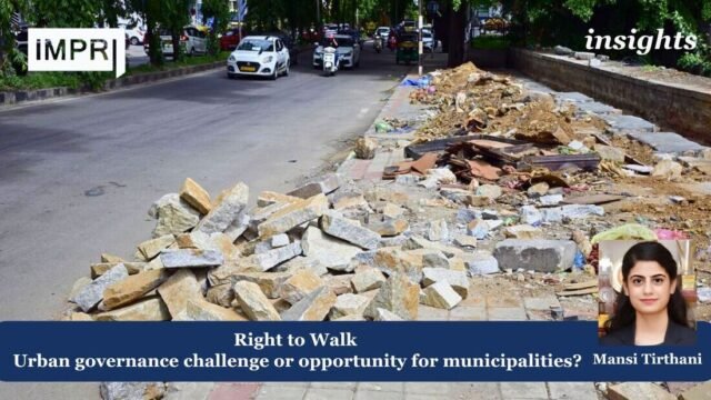 Right To Walk Urban Governance Challenge Or Opportunity For Municipalities? mansi poster 1 optimized 200