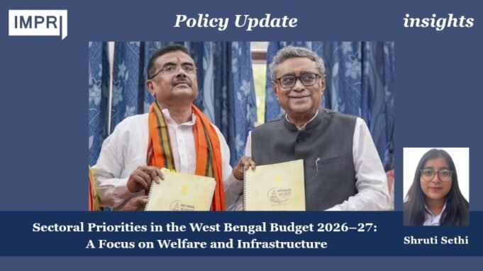 Sectoral Priorities In The West Bengal Budget 2026–27: A Focus On Welfare And Infrastructure shruti poster 2