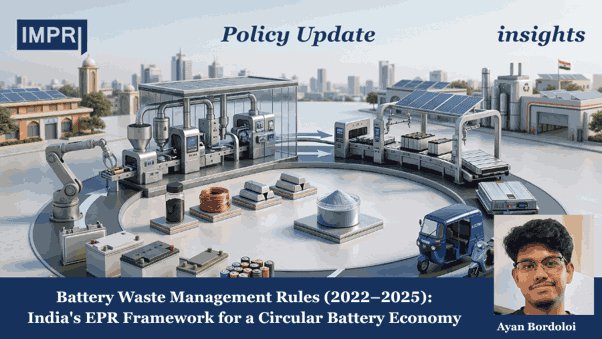 Battery Waste Management Rules (2022–2025): India's EPR Framework For A Batter waste management rules