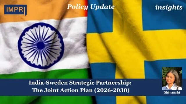 India–Sweden Strategic Partnership: The Joint Action Plan (2026-2030) shivanshi poster 2