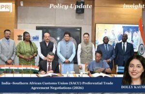 India-South African Custom Union (SACU) Preferential Trade Agreement Negotiations (2026): Advancing India’s Economic Diplomacy And Trade Engagement With Southern Africa impri 19