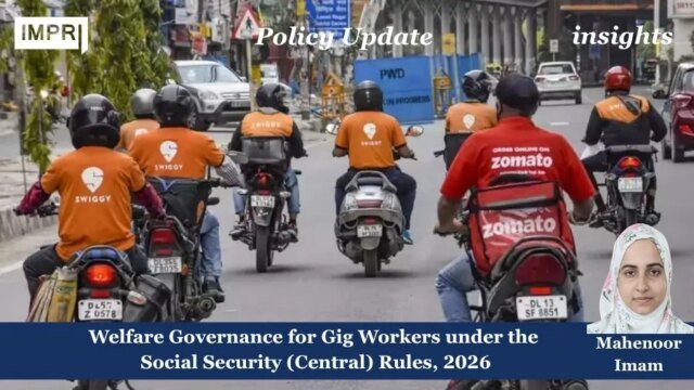 Welfare Governance For Gig Workers Under The Social Security (Central) 1000332698