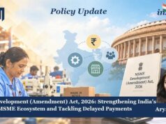 MSME Development (Amendment) Act, 2026: Strengthening India’s MSME Ecosystem And Tackling Delayed Payments. – IMPRI Impact And Policy Research Institute arya gupta